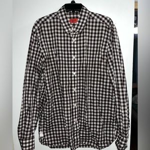 ISAIA NAPOLI- Brown/White Check 16.5